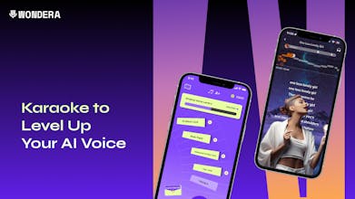Wonderaの音楽アプリでAIボイスが主役になっています。
