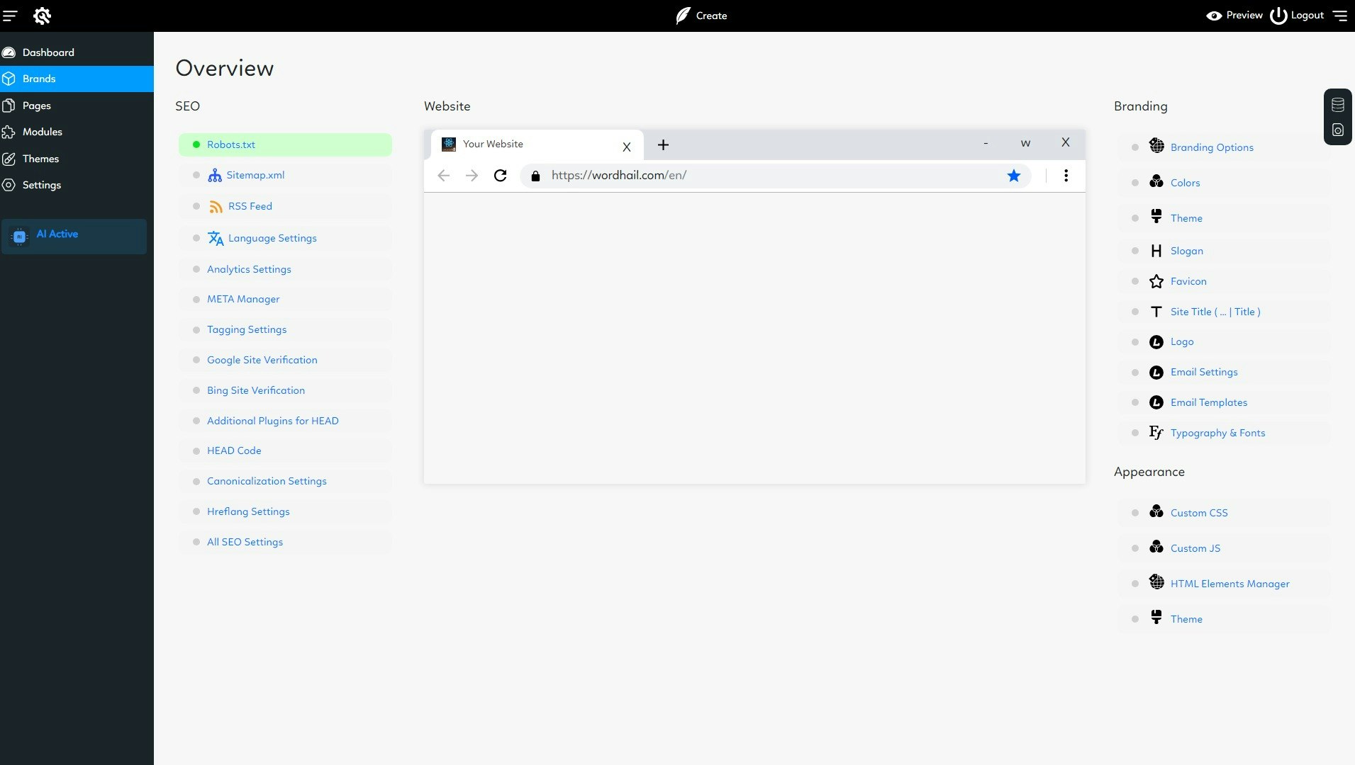 WordHail CMS - Cms media 2