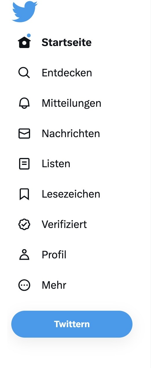 Twitter logotipo Changer media 1