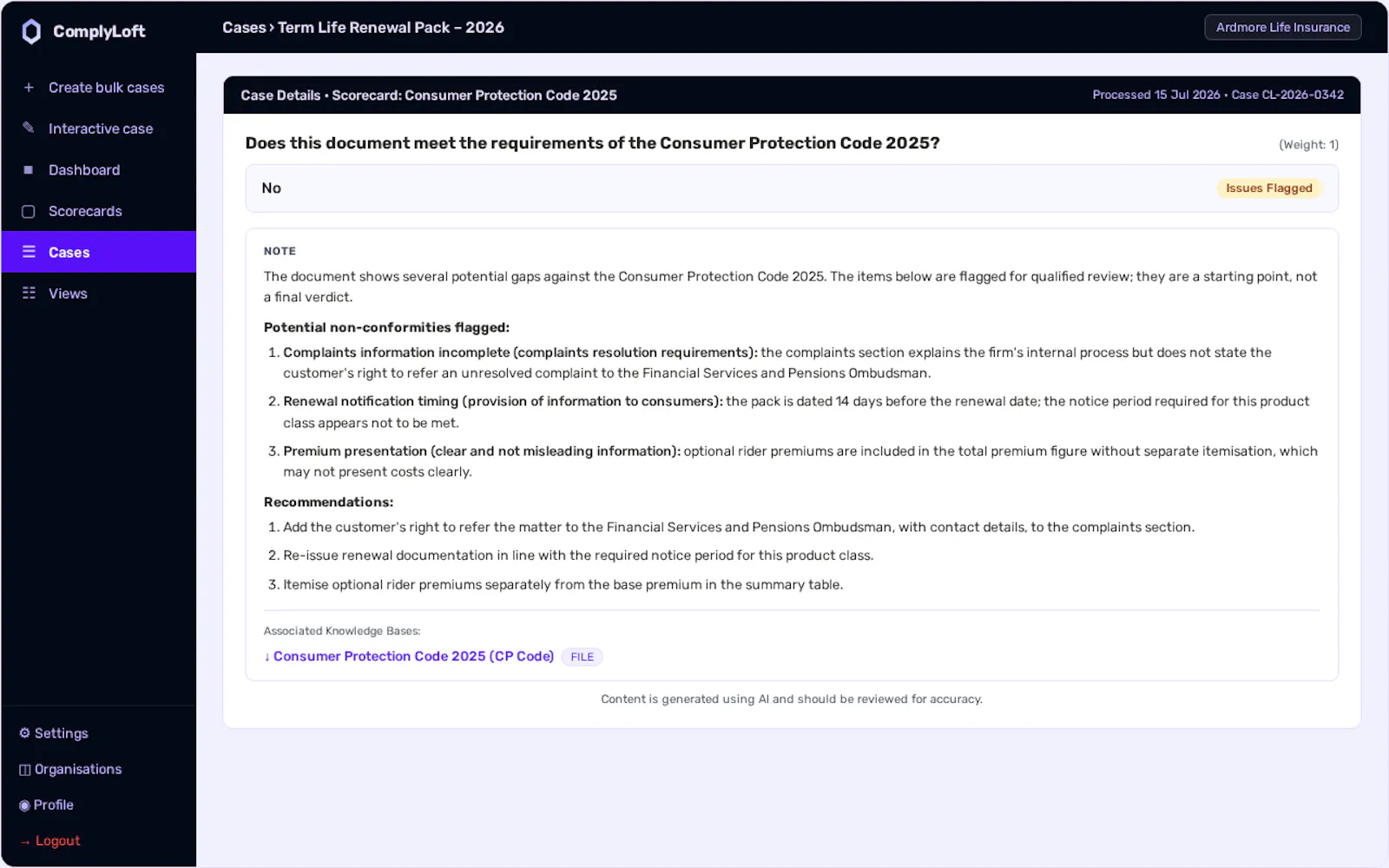 ComplyLoft Auditor screenshot 1