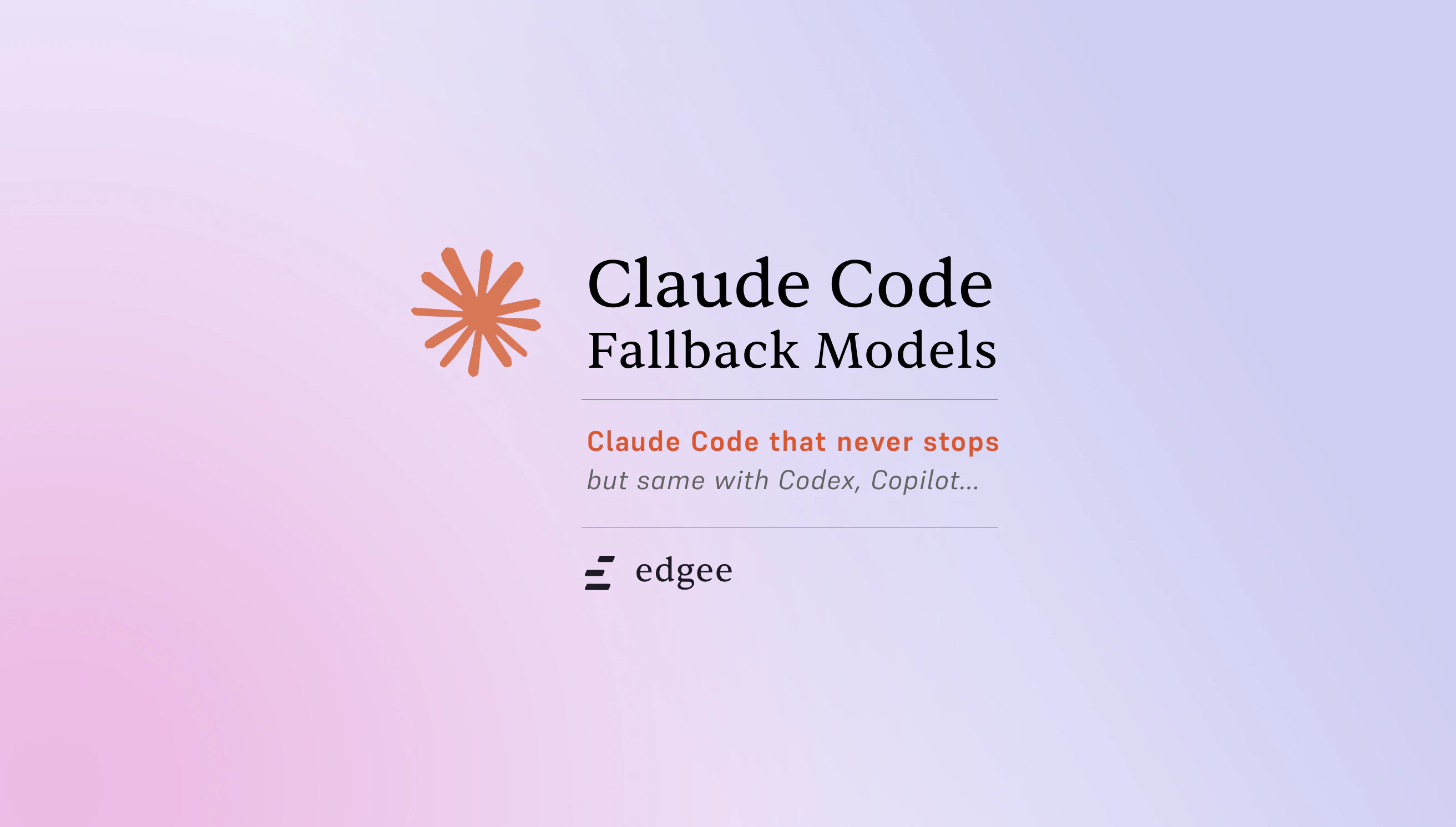 Edgee Fallback Models screenshot 2