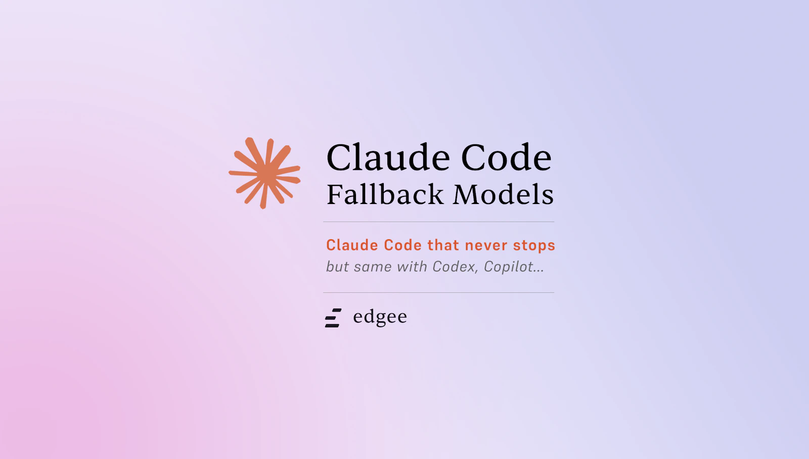 Edgee Fallback Models screenshot 3
