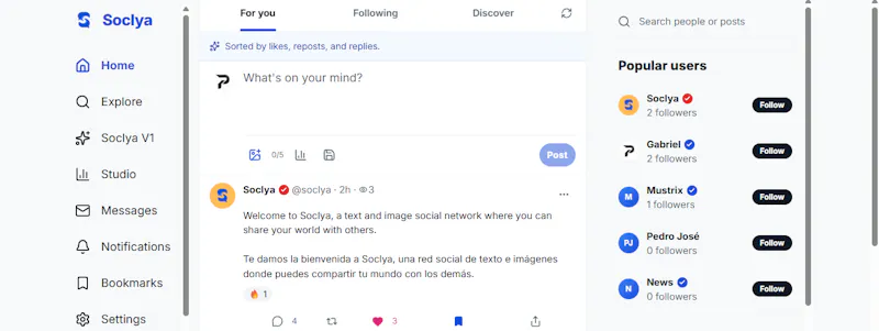 Soclya screenshot 1