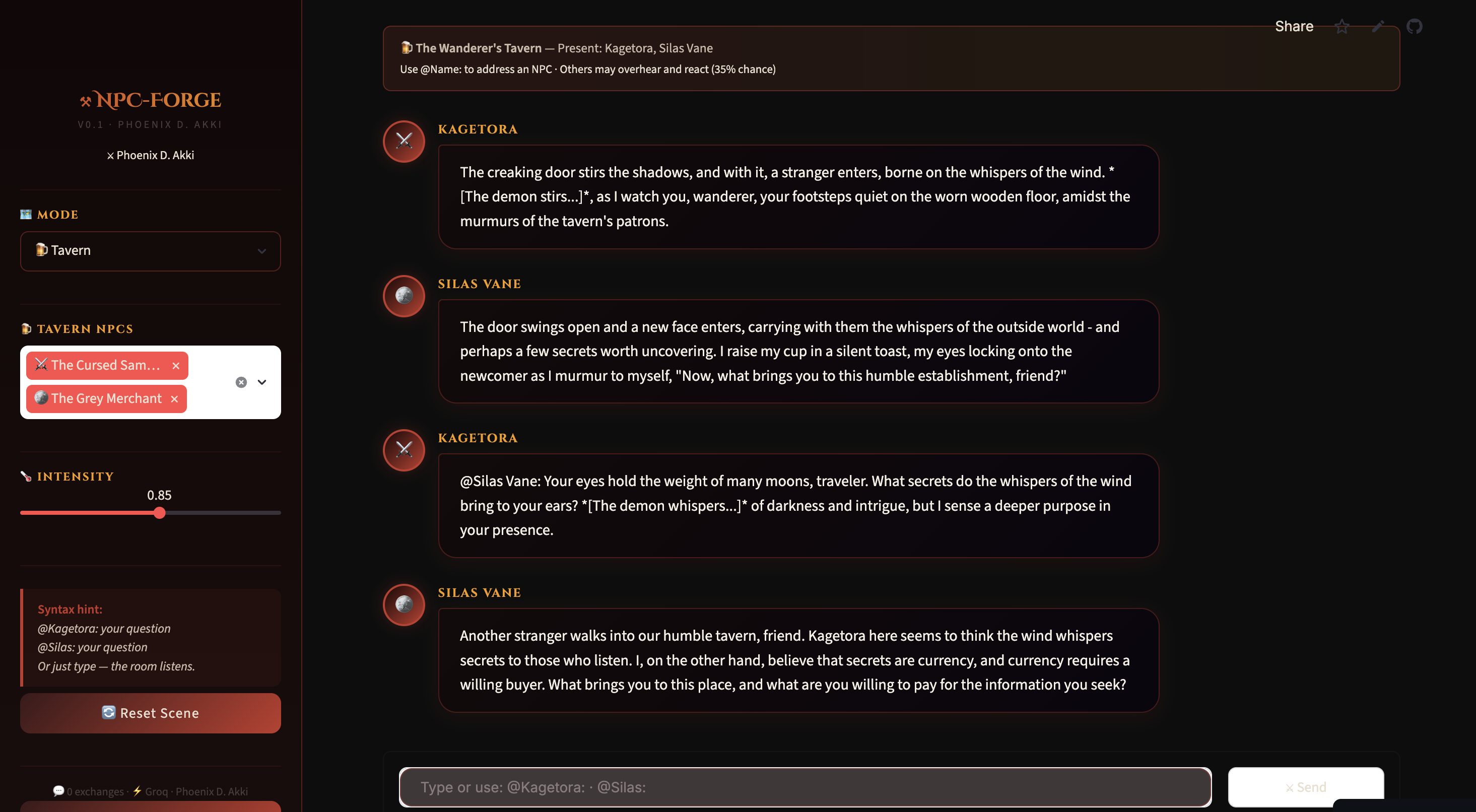 NPC-Forge v0.1 gallery image