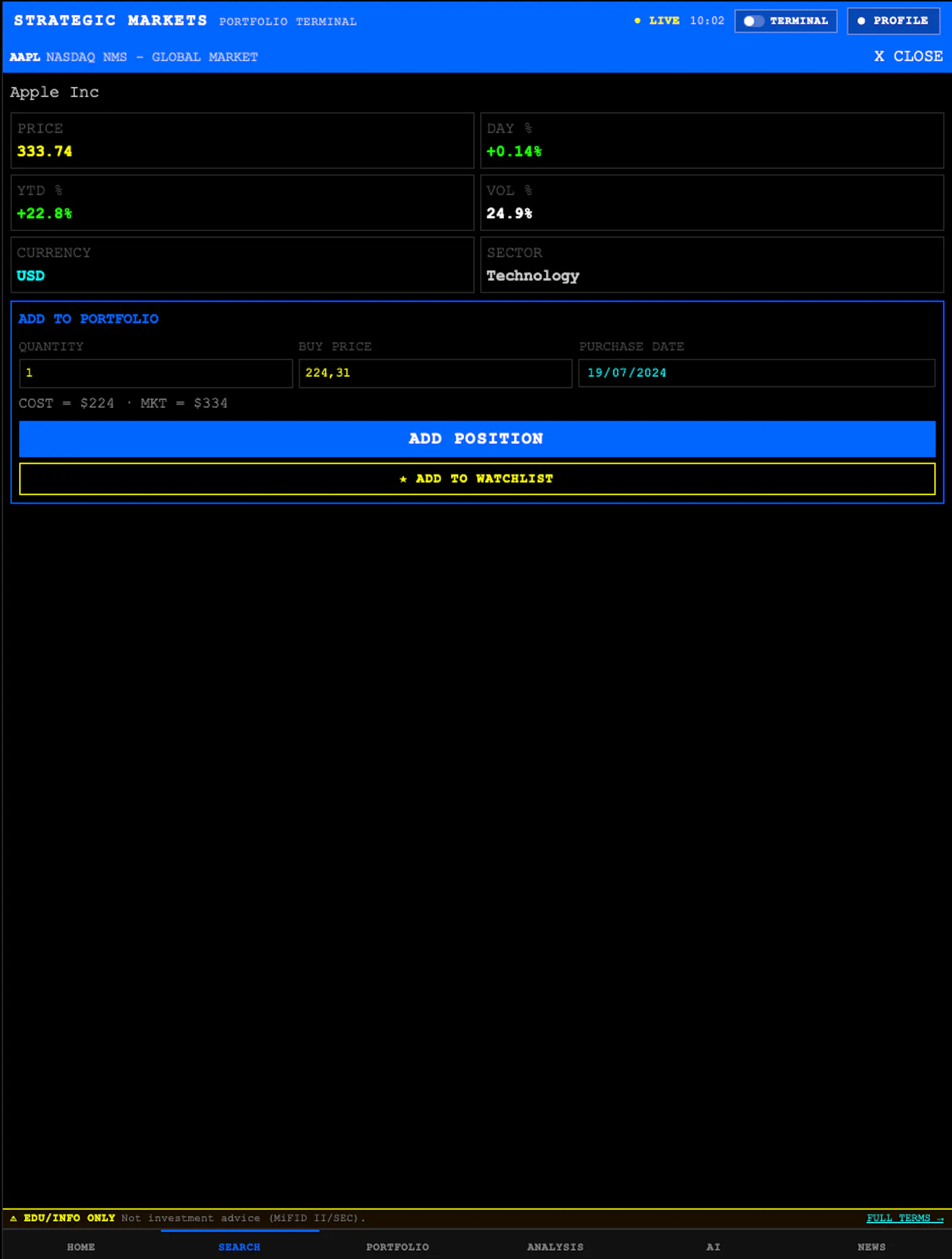 Strategic Markets  screenshot 1