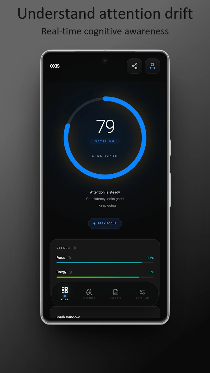 OXIS screenshot 1