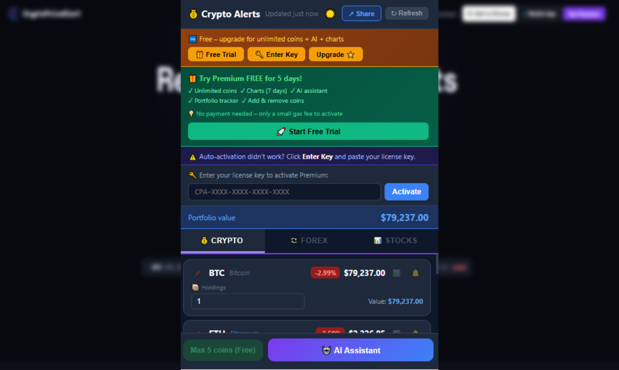 Crypto Price Alert gallery image