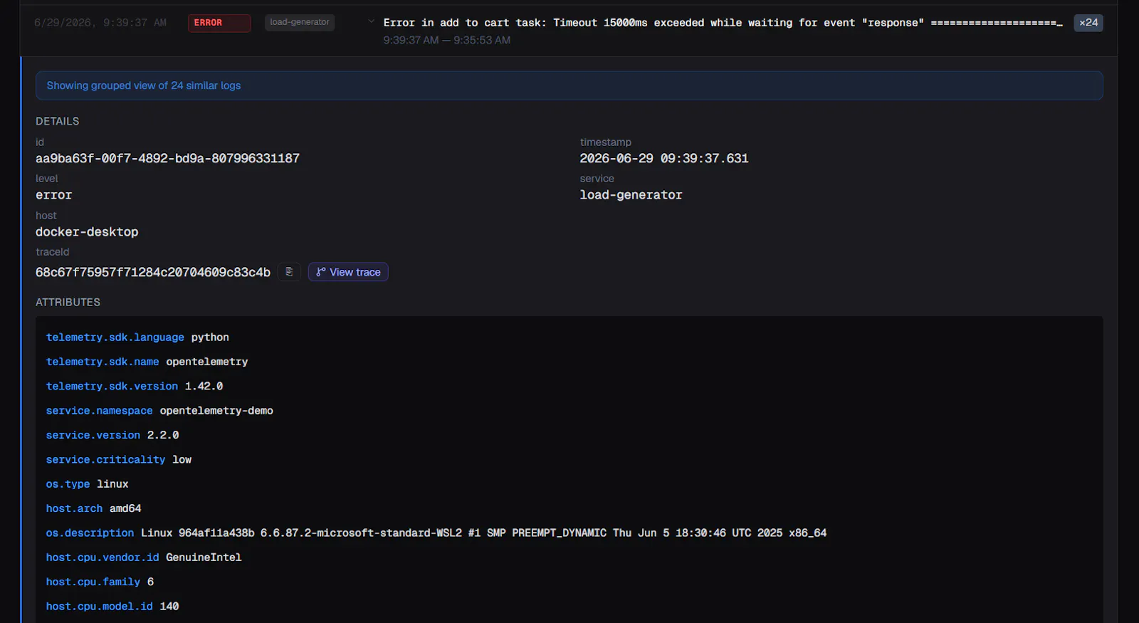 LogFlow screenshot 3