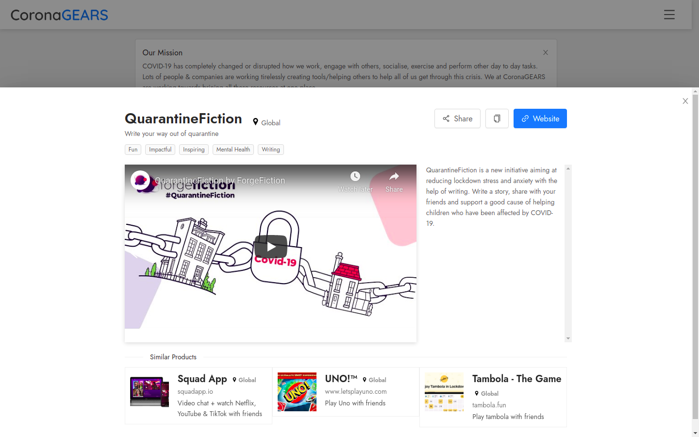 CoronaGEARS gallery image