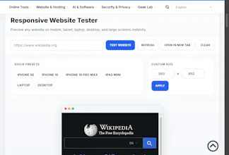 WebsiteGeek | Responsive Website Tester gallery image