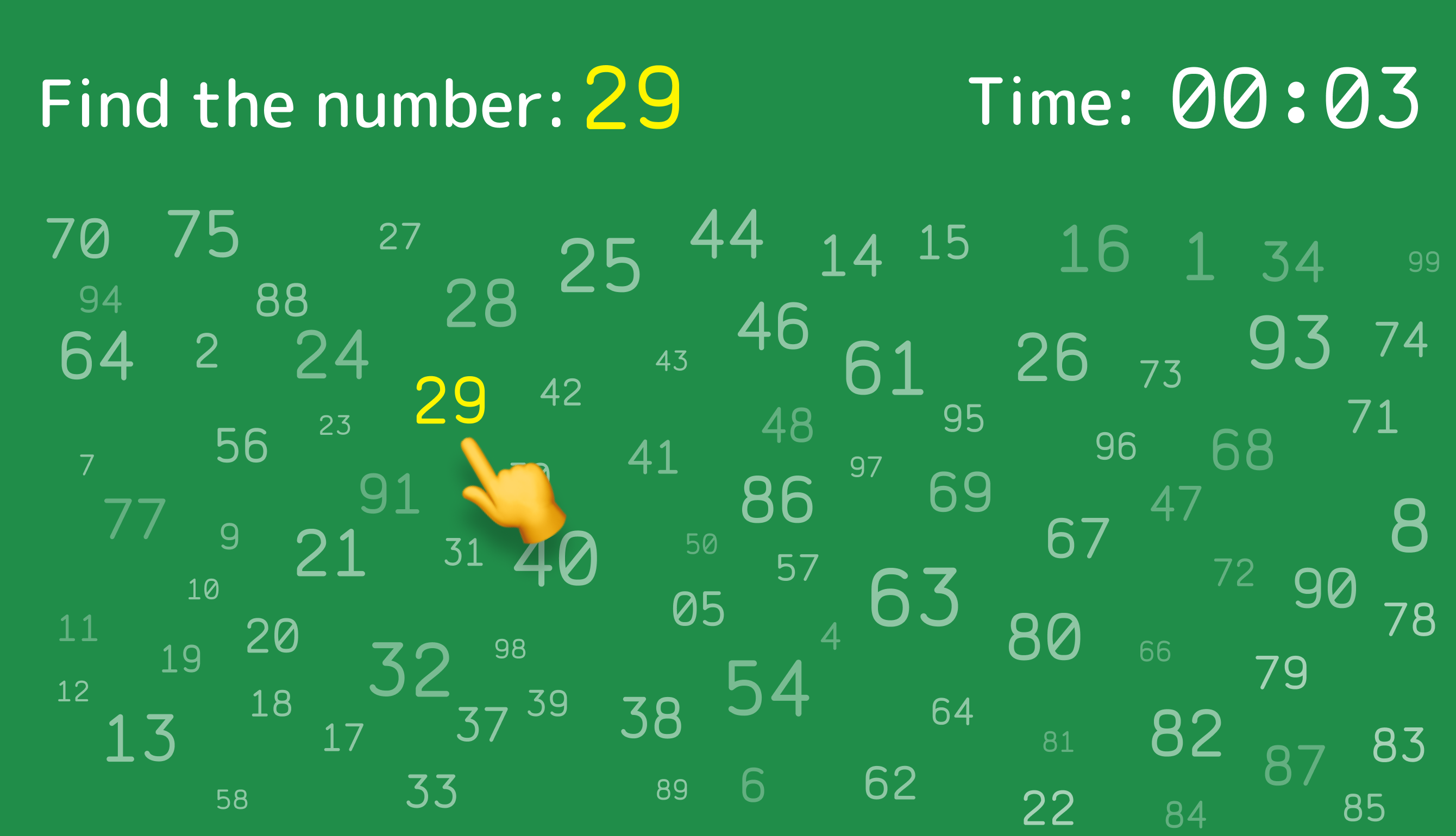 Find The Number - brain iOS game gallery image