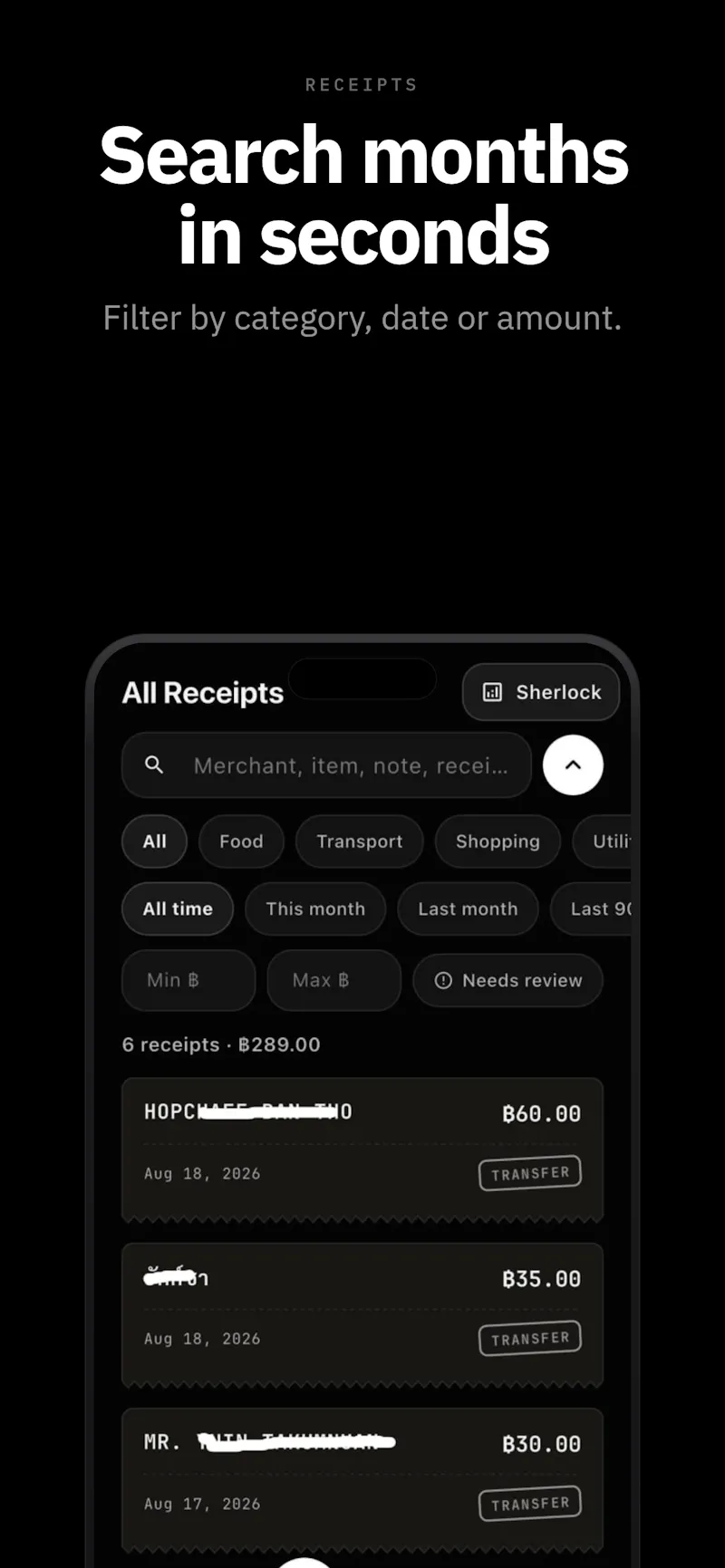 Manee - Receipt & Expense AI screenshot 8