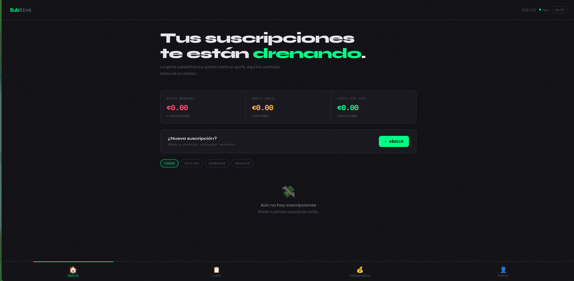 SubSink — Controla tus suscripciones gallery image