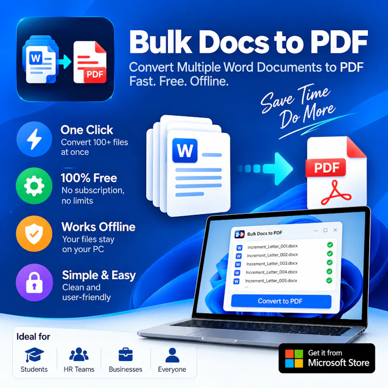 Bulk Docs to Pdf screenshot 2