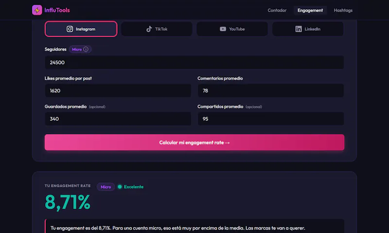 InfluTools- for Spanish content creators screenshot 2