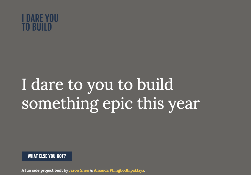 I Dare You To Build gallery image