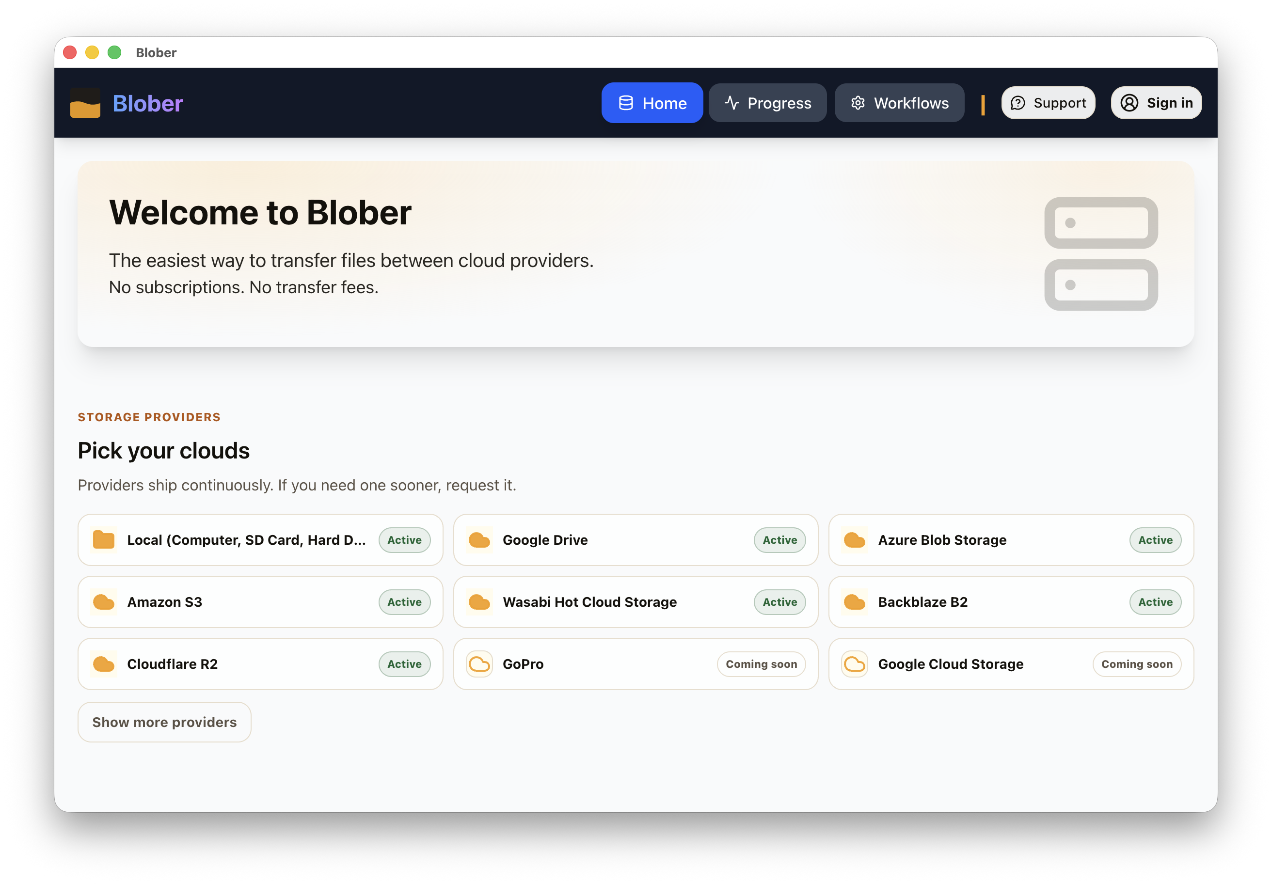 Blober.io gallery image