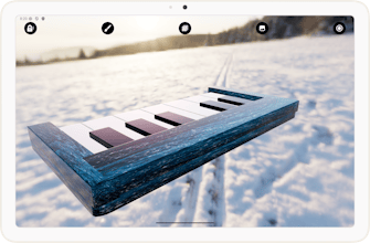 3D Piano Keyboard Melody Notes gallery image