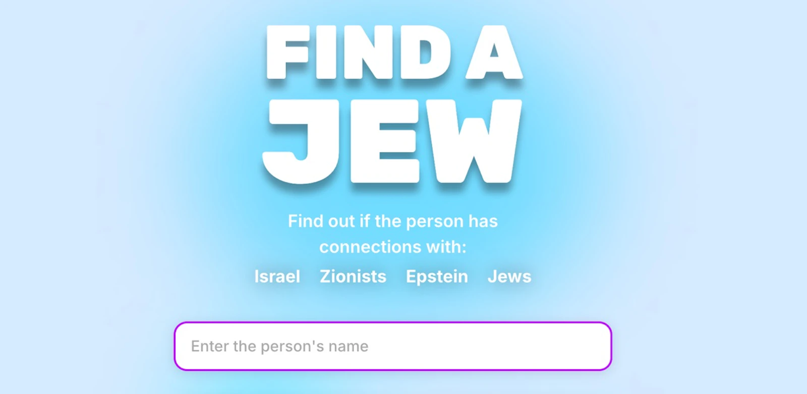 Find-a-Jew screenshot 1
