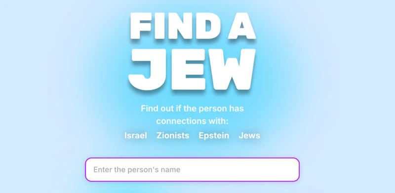 Find-a-Jew screenshot 1
