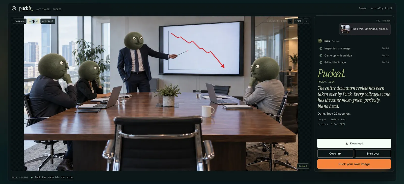 Puckit screenshot 1