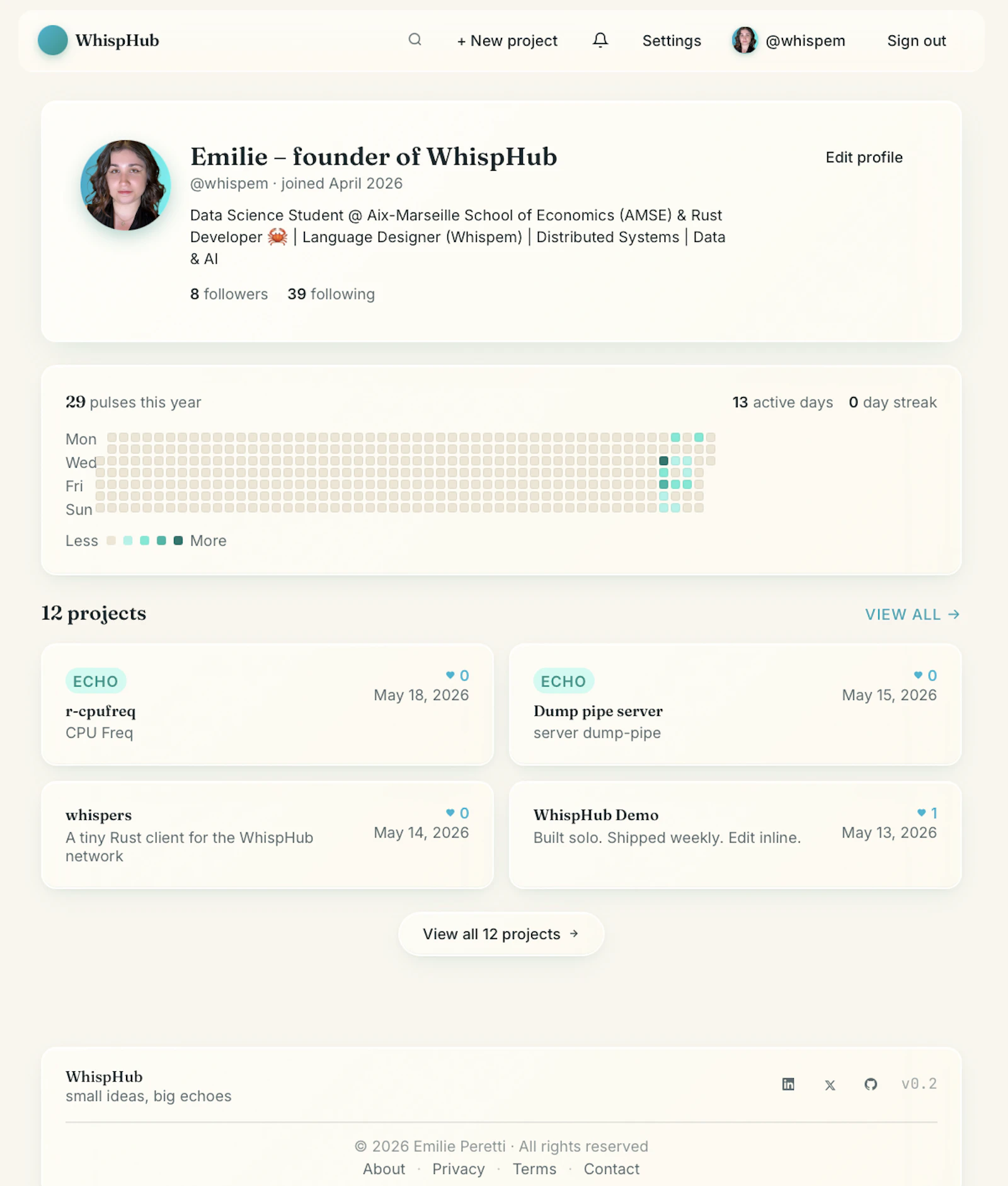 WhispHub screenshot 2