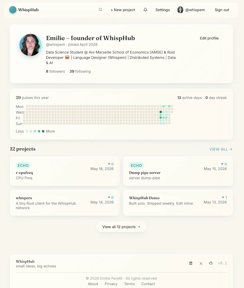 WhispHub screenshot 2
