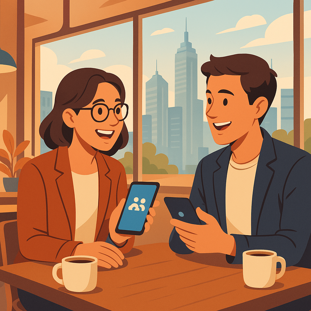 Média se rencontrer - Réseautage qui se sent à nouveau humain. 2
