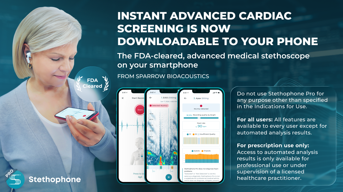 Stethophone Pro - Main product screenshot demonstrating key features and user interface