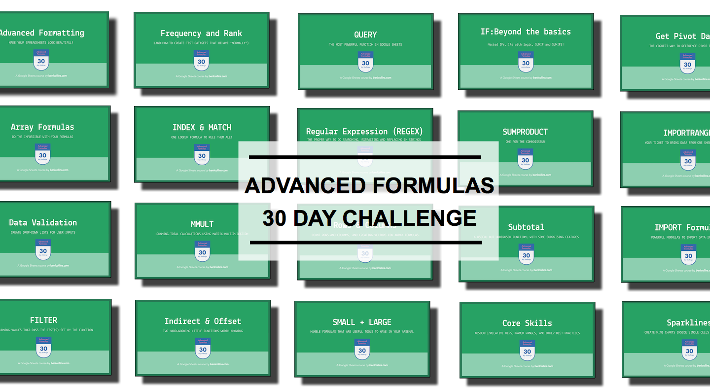 Advanced Formulas 30 Day Challenge gallery image