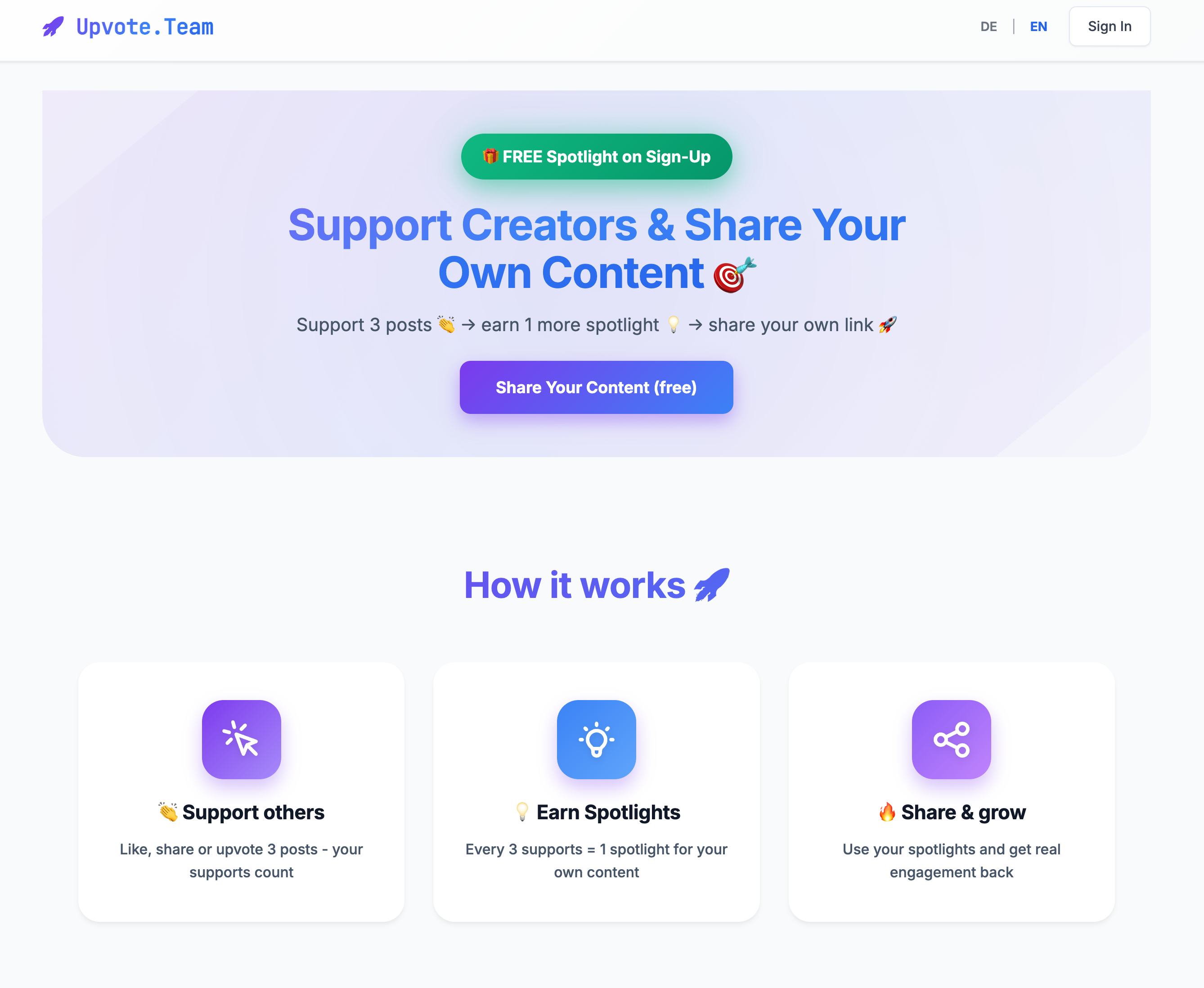 Upvote.Team - Screenshot 2 preview