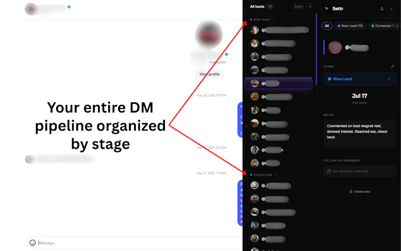 Settr - Instagram DM CRM screenshot 3