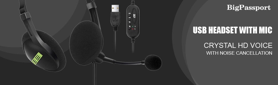 หูฟังไมโครโฟน USB
