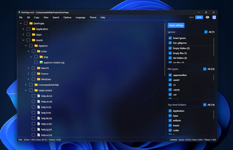 DevProjex screenshot 5