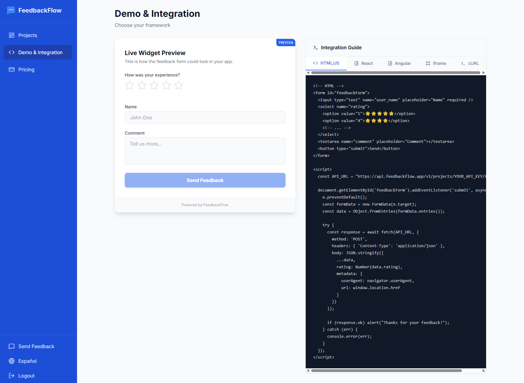 FeedbackFlow gallery image