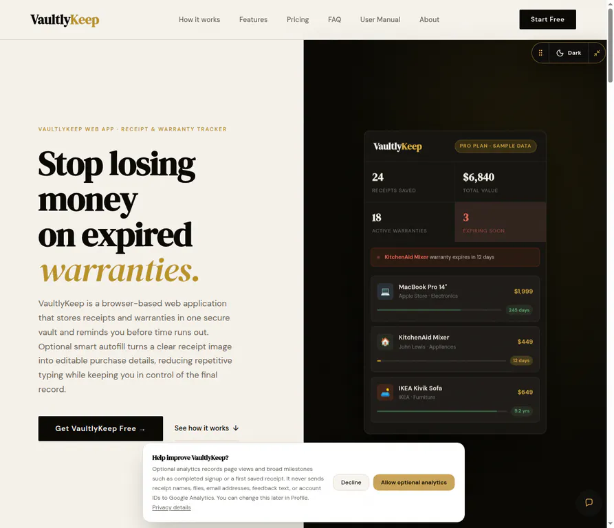 VaultlyKeep gallery image