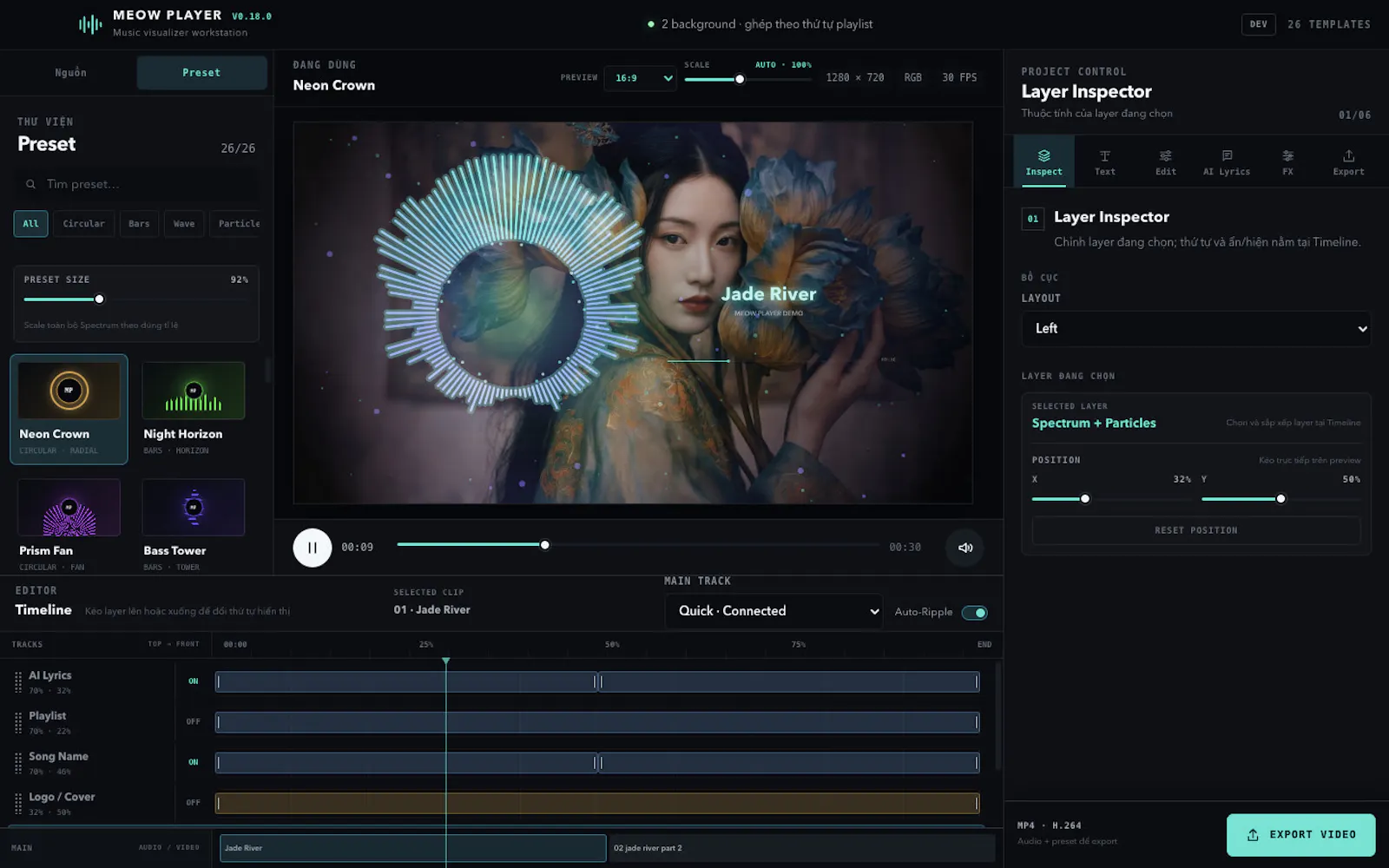 Meow Player — Music Visualizer screenshot 1