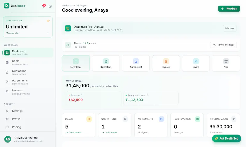 DealInSec screenshot 2