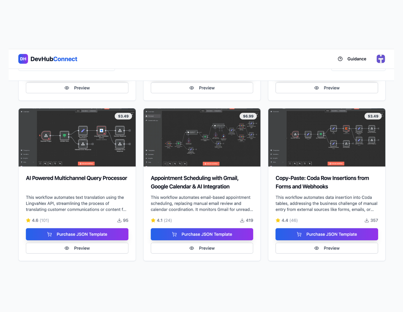 Devhubconnect - Modelli di automazione N8N premium che risparmiano tempo per gli sviluppatori media 3