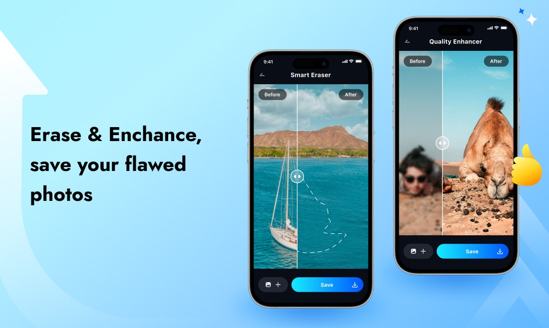 Mídia 3 de Reparo - ai aprimorador de fotos - Ai Magic para fotos antigas, embaçadas ou danificadas