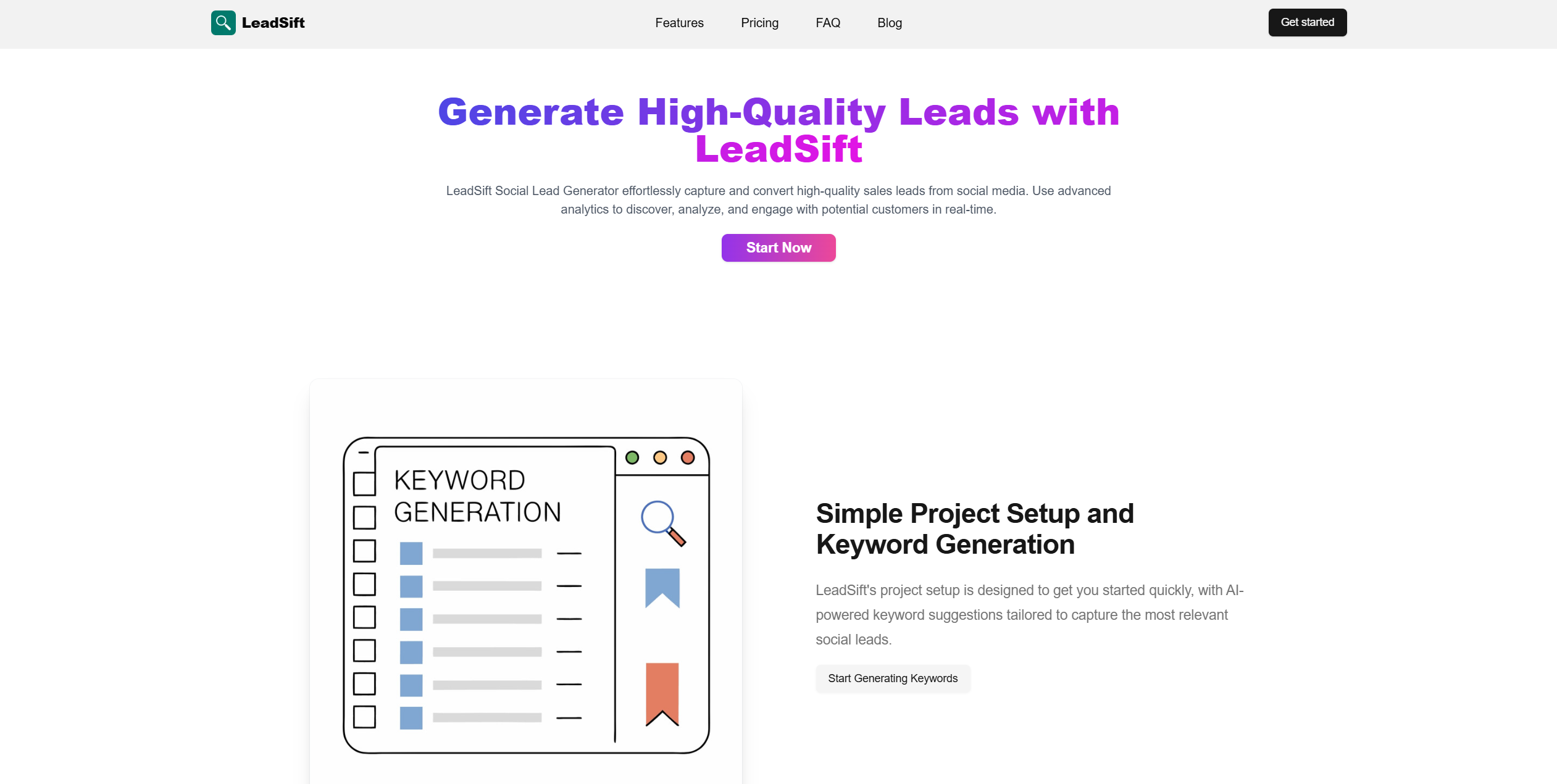 وسائط Leadsift - كشف وإشراك خيوط عالية الإمكانات من وسائل التواصل الاجتماعي. 2