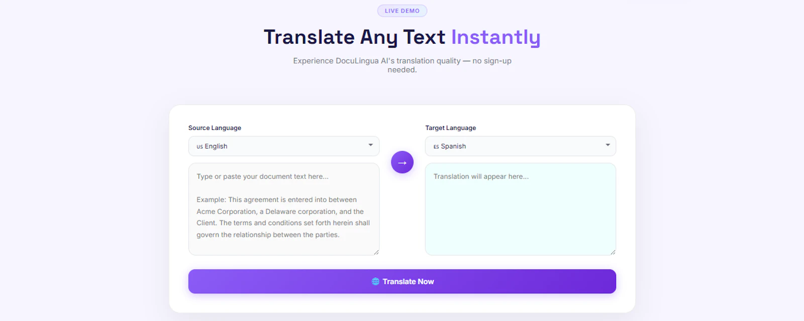 DocuLingua screenshot 2
