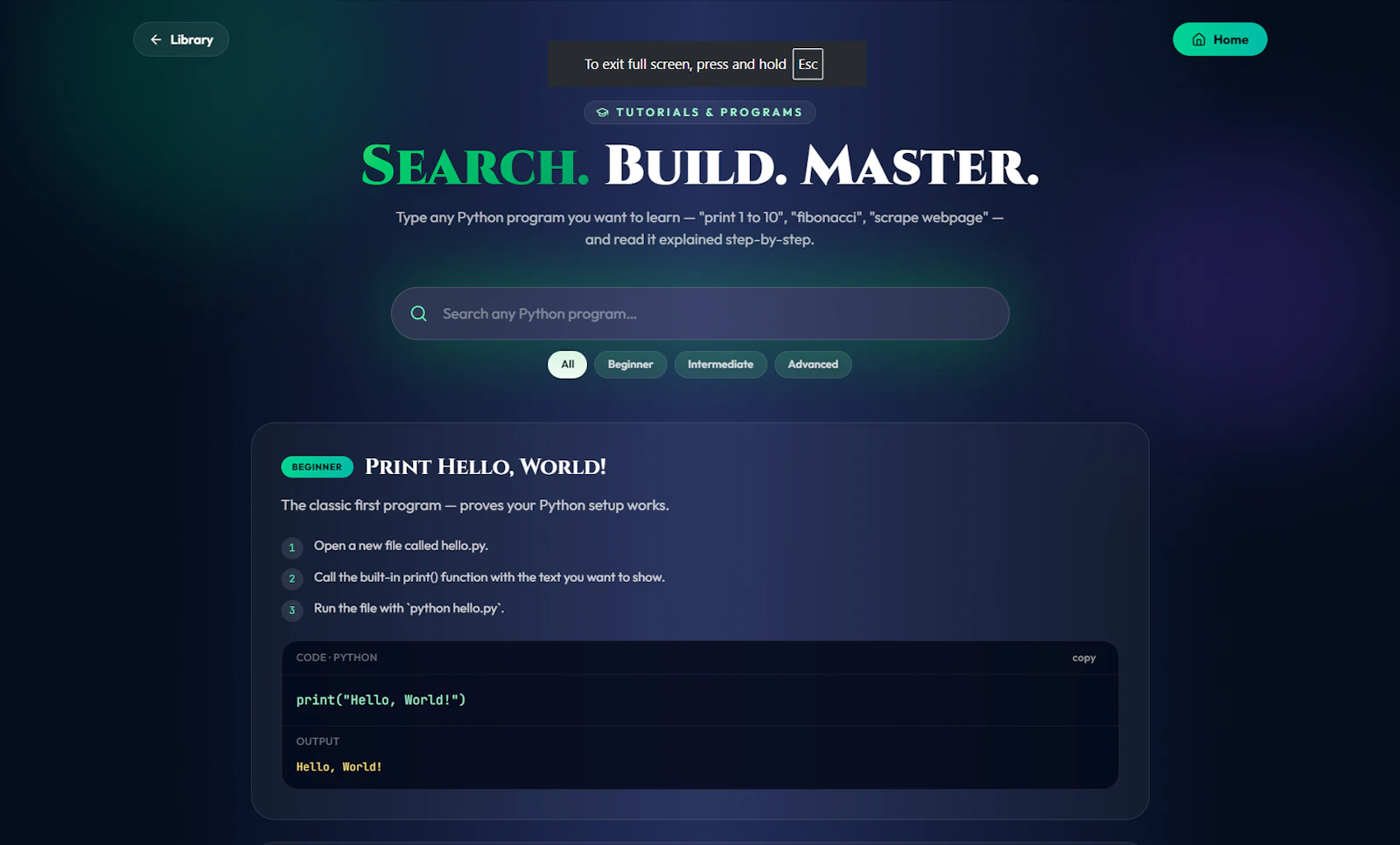 Pynexa — Master Python, Beautifully screenshot 4