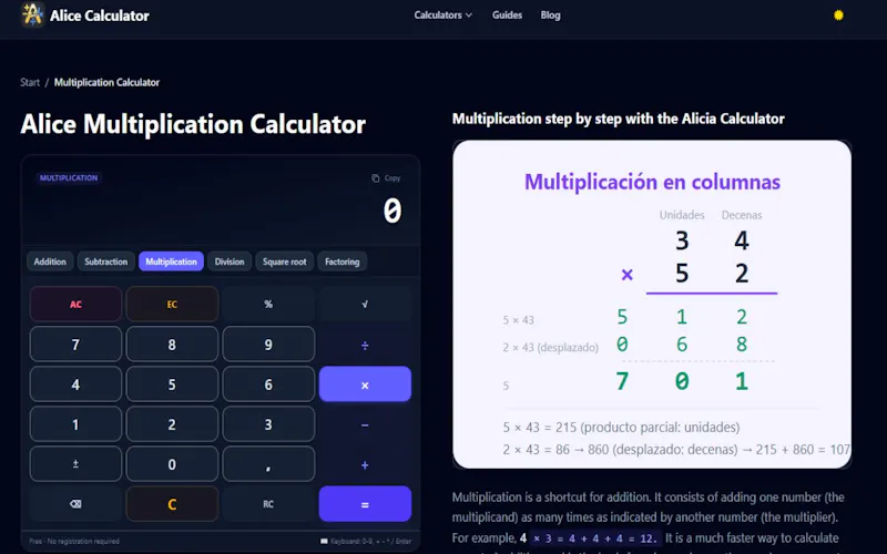 Calculadora Alicia screenshot 3