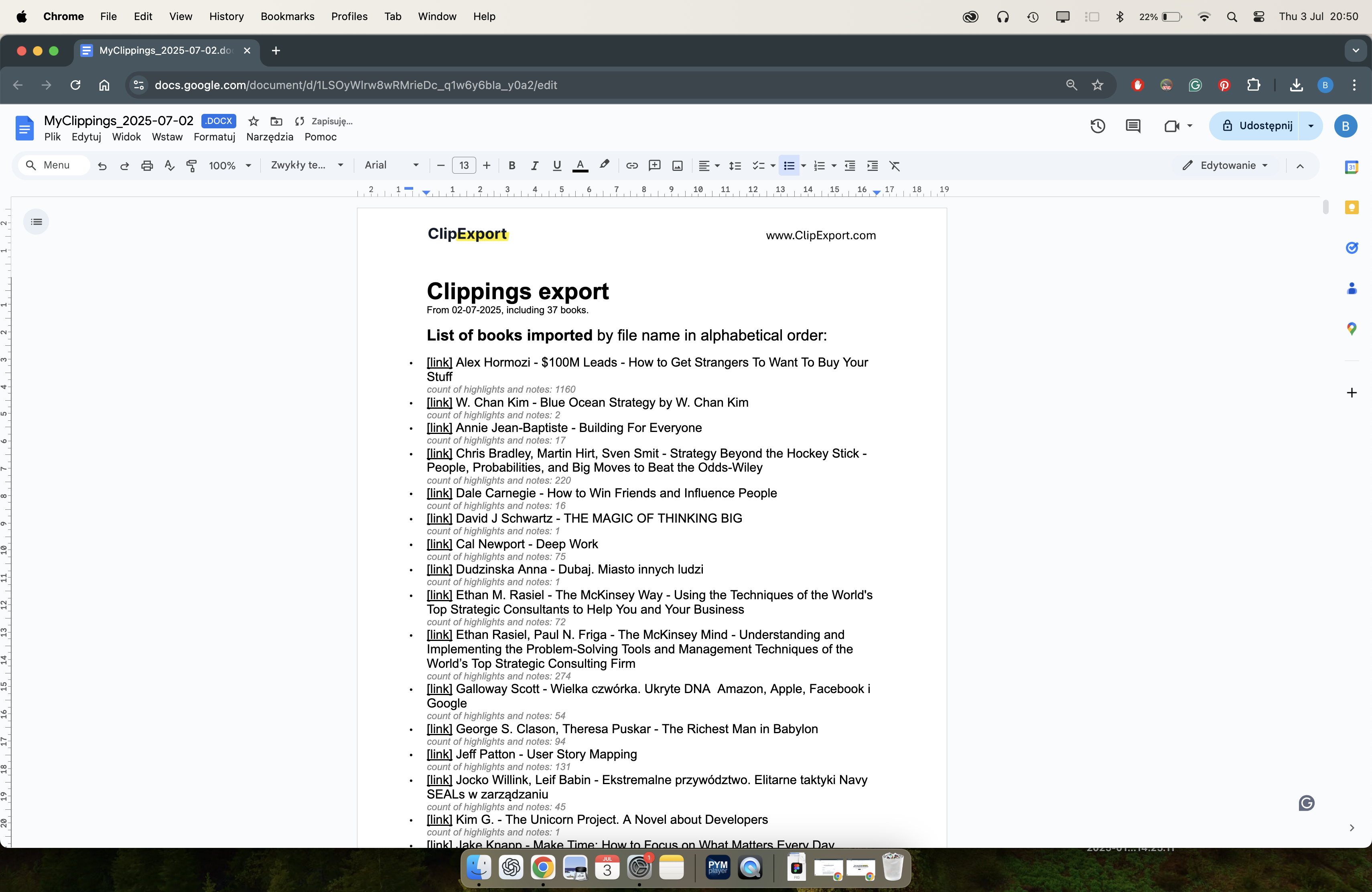 ClipExport |Kindle Highlight Exporteur - Verwandeln Sie Ihre Kindle -Highlights in organisierte Dokumente Medien 5