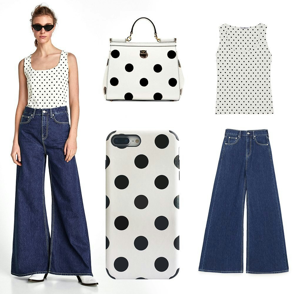 iPhone leather case with Polka Dots gallery image