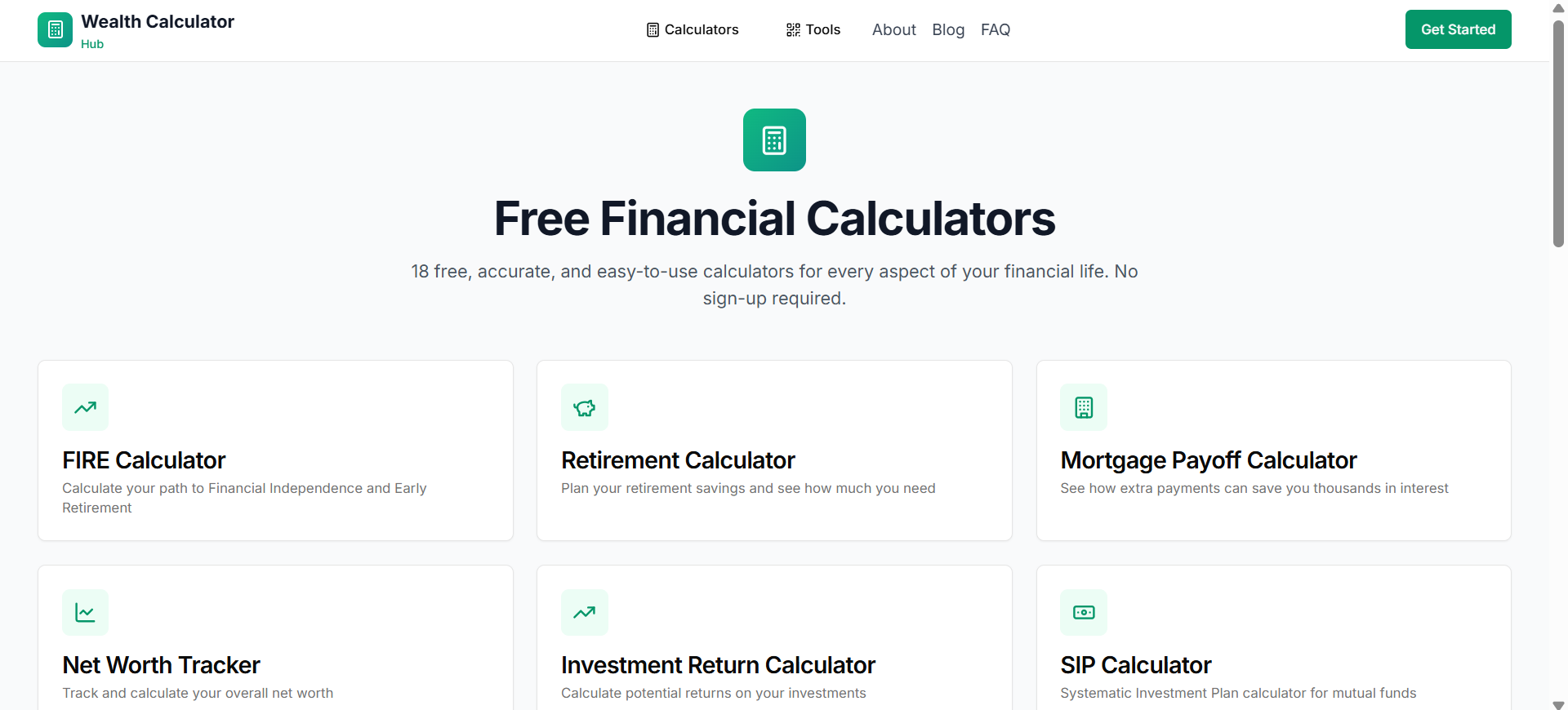 Wealth Calculator Hub gallery image