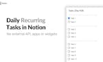 Daily Recurring Tasks for Notion image