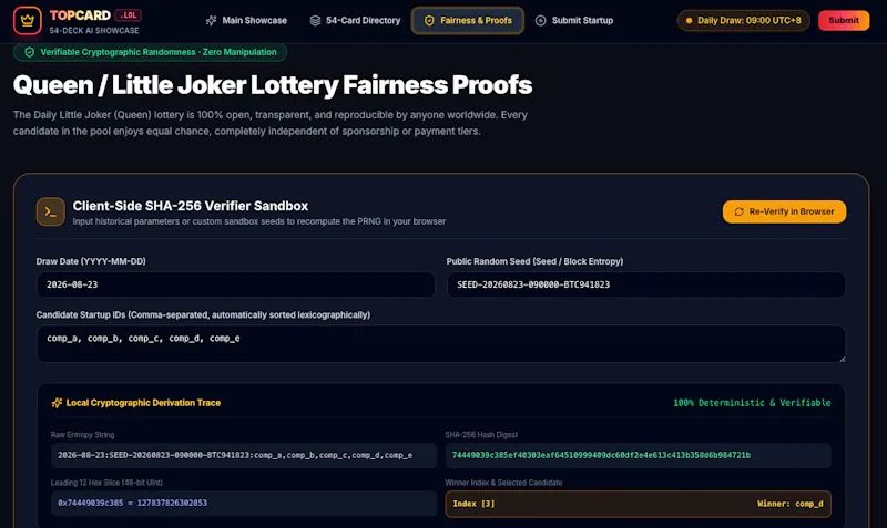TopCard.lol — The AI Startup Deck screenshot 2