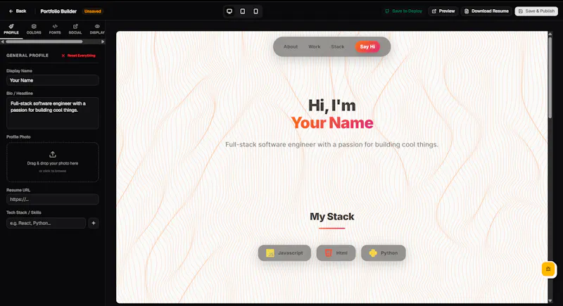 Portlio screenshot 3